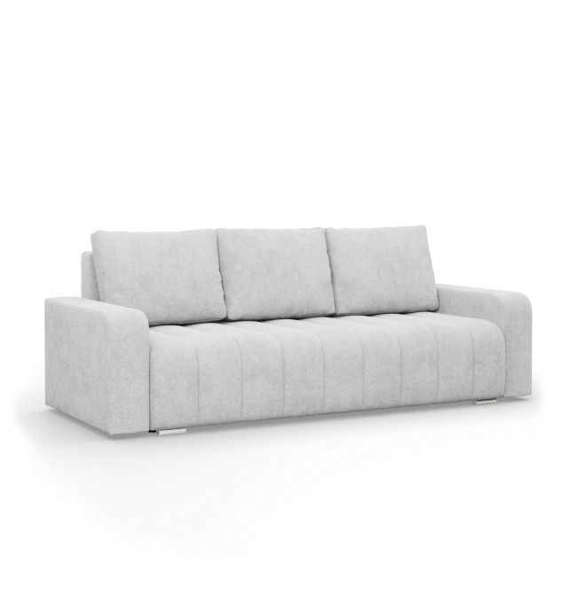 Třímístná pohovka ABRIELLE rozkládací, světle šedá