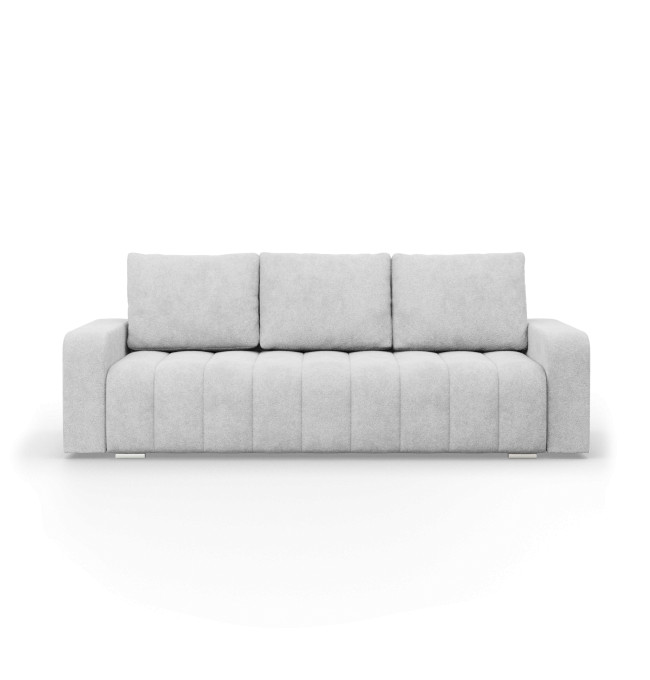 Třímístná pohovka ABRIELLE rozkládací, světle šedá