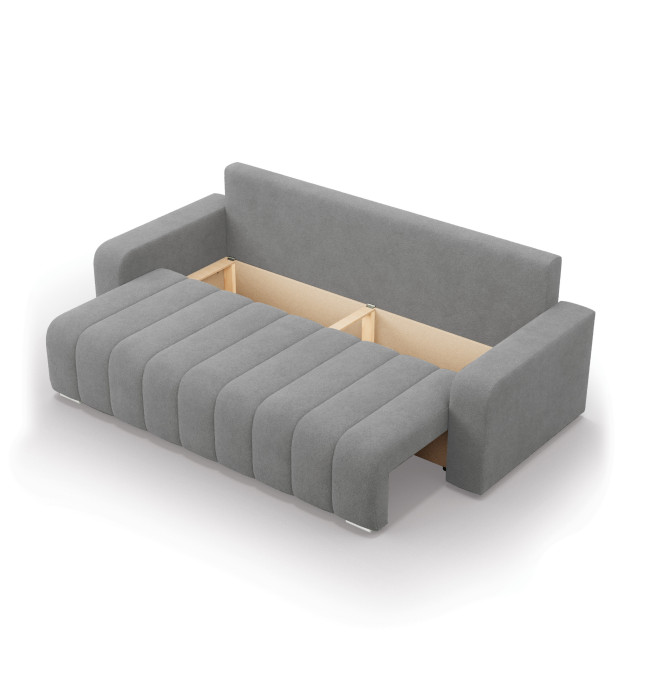 Třímístná pohovka ABRIELLE rozkládací, šedá