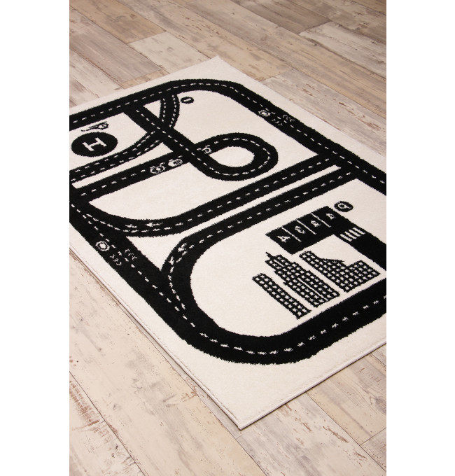 Dětský koberec Kiddy H050A světle šedý