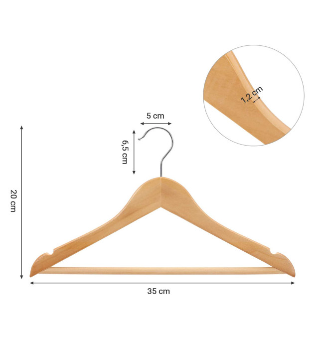 Dětské věšáky na oblečení CRW006N01 10 ks