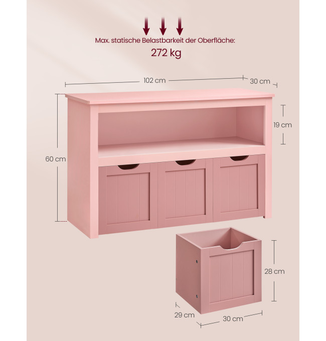 Skříňka na hračky LHS380R02