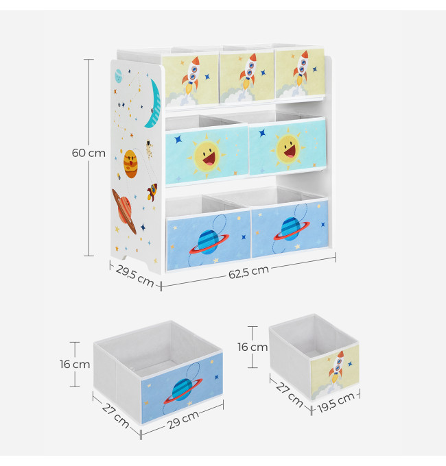 Polička do dětského pokoje GKR034W01