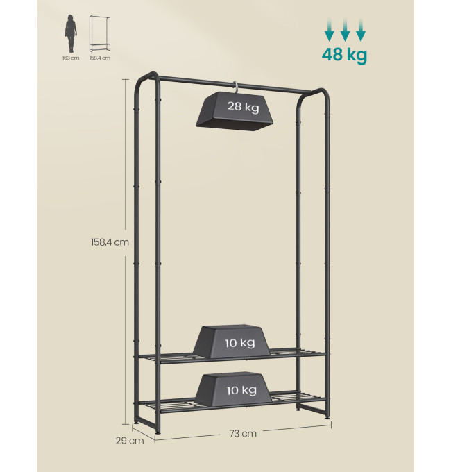 Otevřená šatní skříň LGR461B01