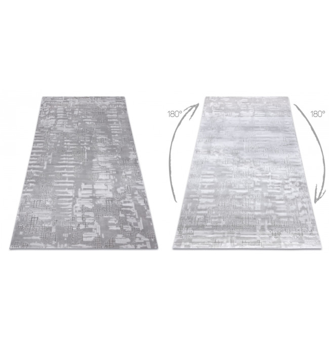 Koberec AKRYL DIZAYN 8840 jasný šedý