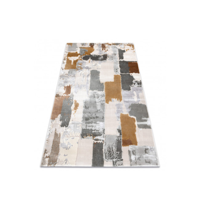 Koberec AKRYL ELITRA 6215 Abstrakce šedý / žlutý