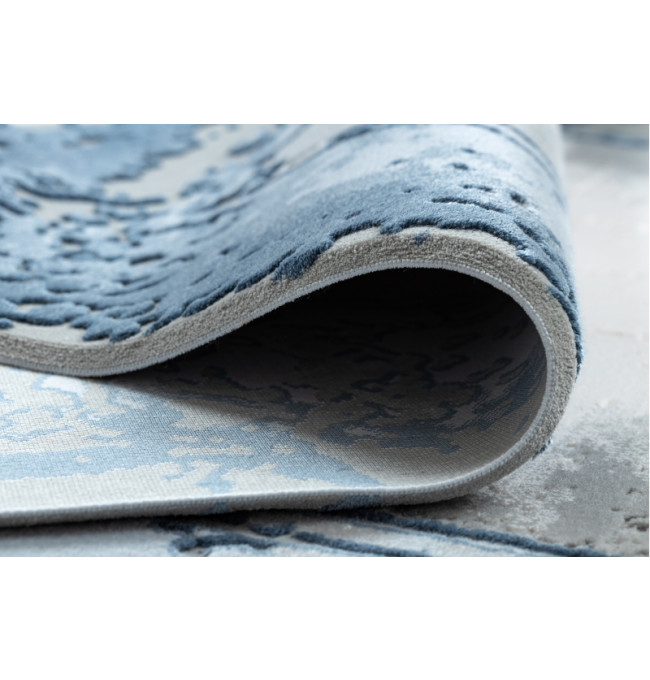 Koberec AKRYL VALS 0A036A C53 46 Ramka slonová kost / nebeský