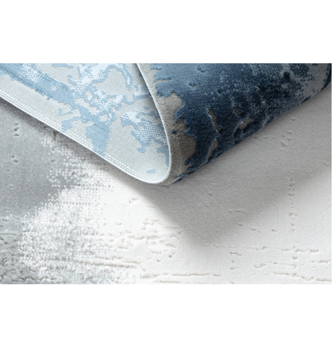 Koberec AKRYL VALS 0A036A C53 46 Ramka slonová kost / nebeský