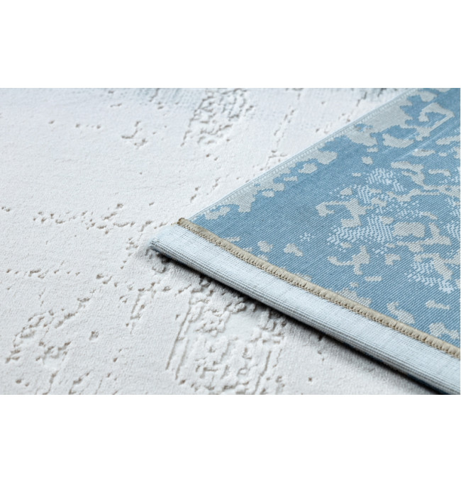 Koberec AKRYL VALS 0A036A C53 46 Ramka slonová kost / nebeský