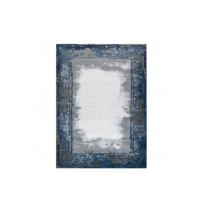 Koberec AKRYL VALS 0A036A C53 46 Ramka slonová kost / nebeský