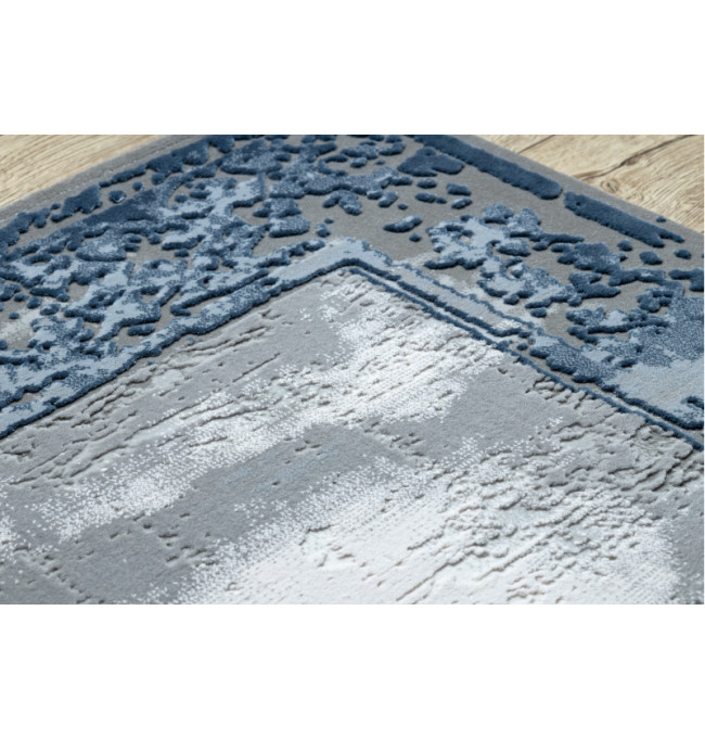 Koberec AKRYL VALS 0A036A C53 46 Ramka slonová kost / nebeský