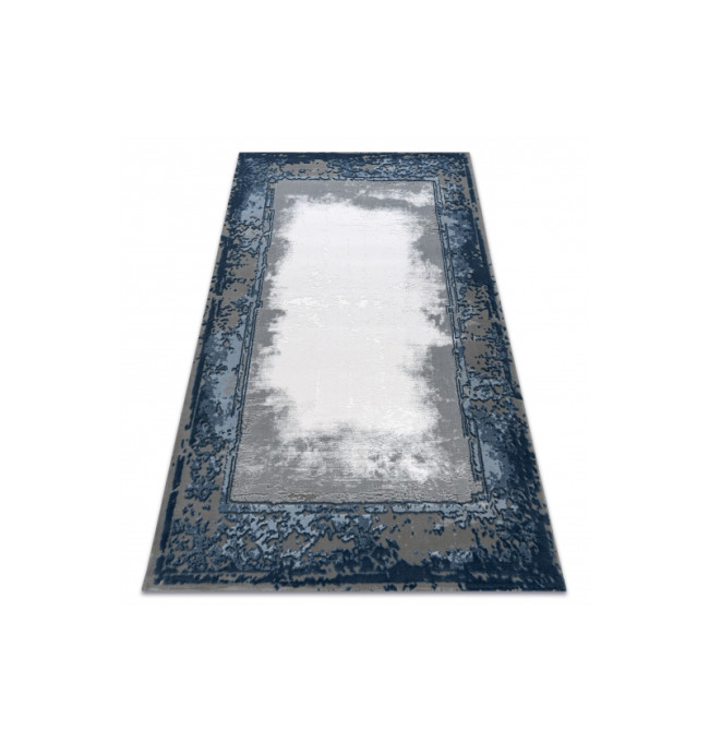 Koberec AKRYL VALS 0A036A C53 46 Ramka slonová kost / nebeský