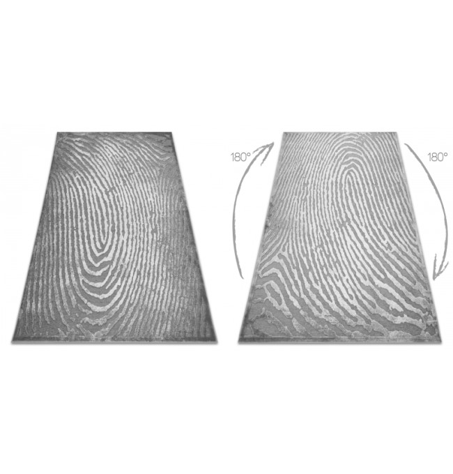 Koberec AKRYL YAZZ W8540 OTISK PALCE šedý