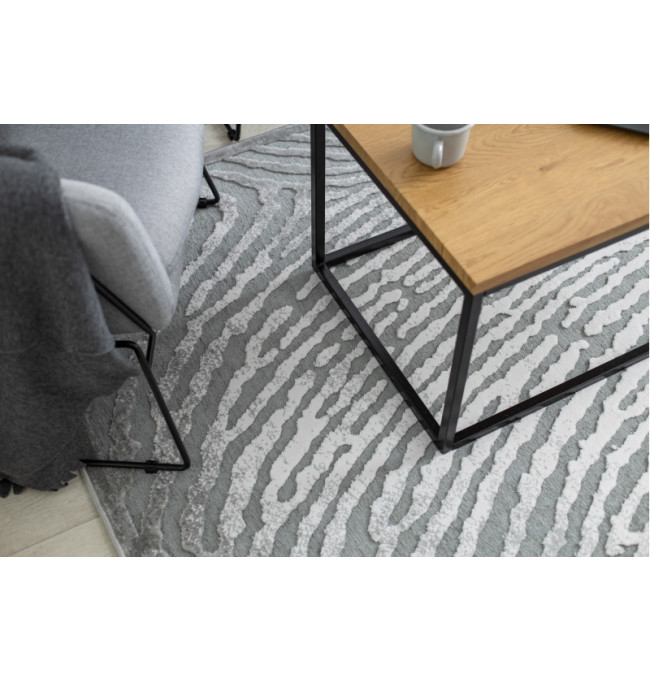 Koberec AKRYL YAZZ W8540 OTISK PALCE šedý