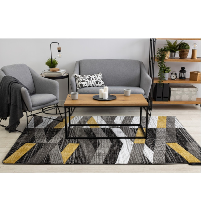 Koberec ALTER Bax Pásy zlatý