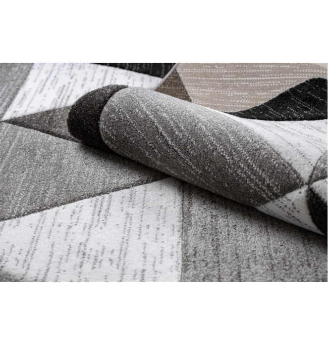 Koberec ALTER Rino Trojúhelníky šedý