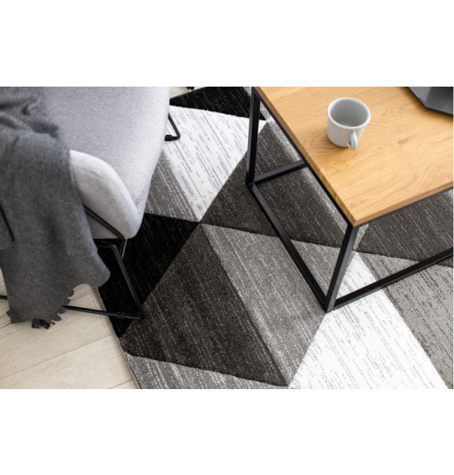 Koberec ALTER Rino Trojúhelníky šedý