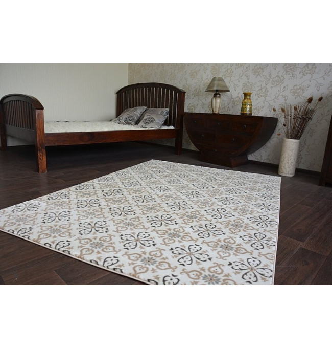 Koberec ARGENT - W4949 květiny Krem