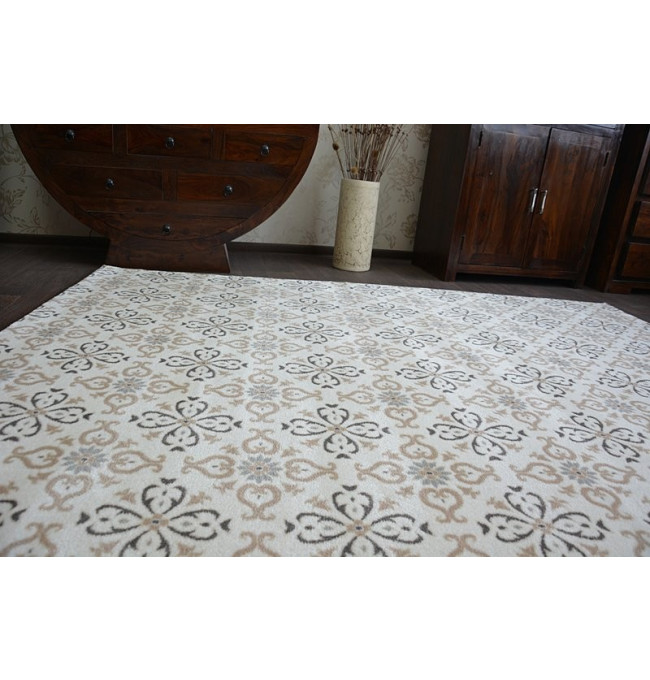 Koberec ARGENT - W4949 květiny Krem