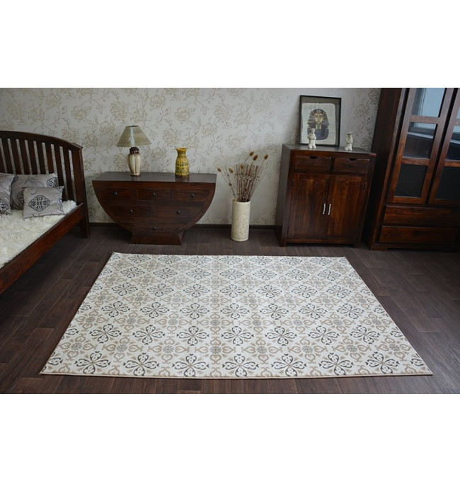 Koberec ARGENT - W4949 květiny Krem