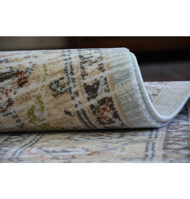 Koberec ARGENT - W7039 květiny Nebeský/Krém