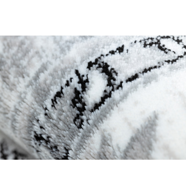 Koberec ARGENT - W7040 Ramka, vintage šedý / černý