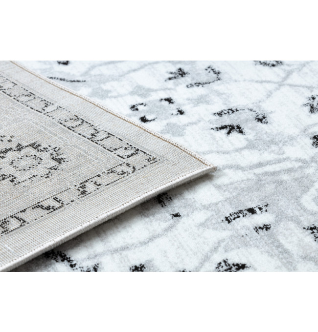 Koberec ARGENT - W7040 Ramka, vintage šedý / černý