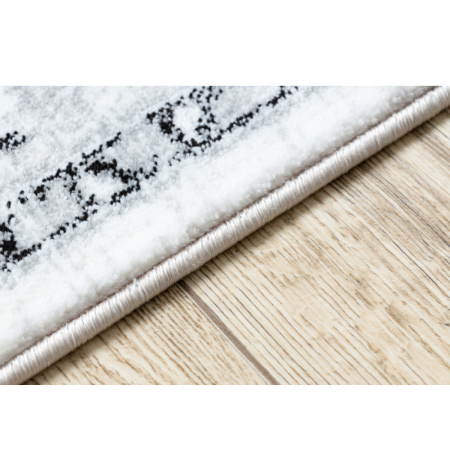 Koberec ARGENT - W7040 Ramka, vintage šedý / černý