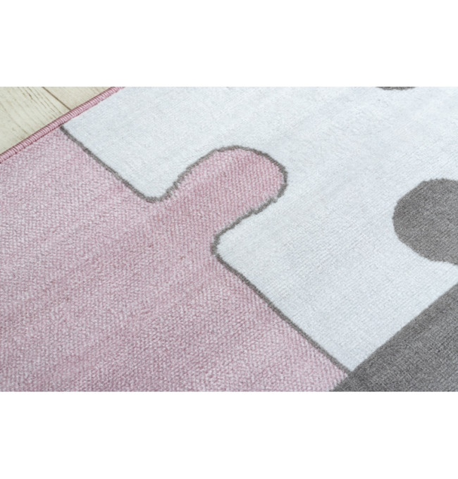 Koberec BCF ANNA Puzzle 3106 růžový