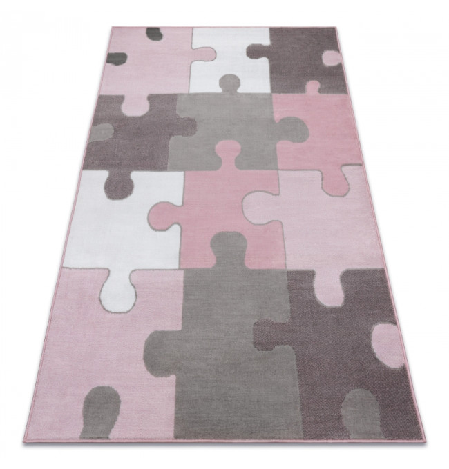 Koberec BCF ANNA Puzzle 3106 růžový