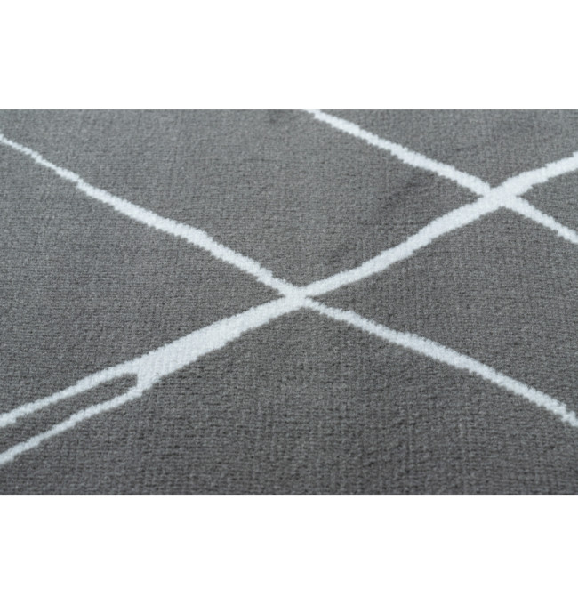 Koberec BCF ANNA Strokes 2967 Kratka tmavě šedý