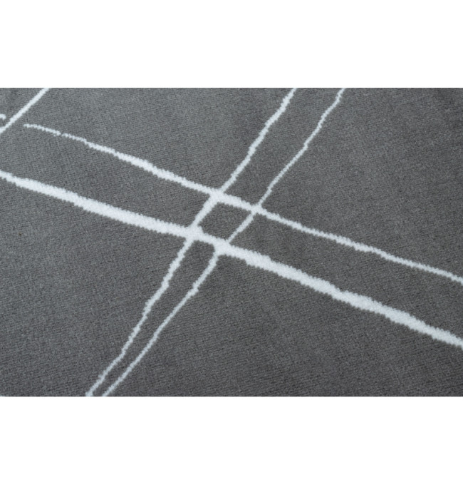 Koberec BCF ANNA Strokes 2967 Kratka tmavě šedý