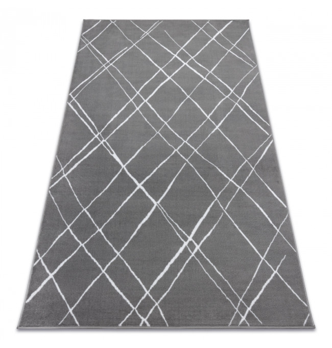 Koberec BCF ANNA Strokes 2967 Kratka tmavě šedý