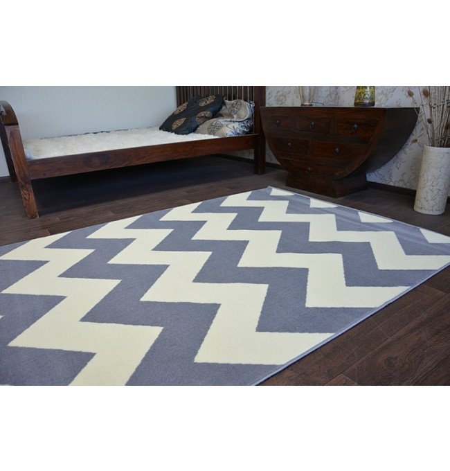 Koberec BCF BASE ZICK 3963 ZYGZAK šedý