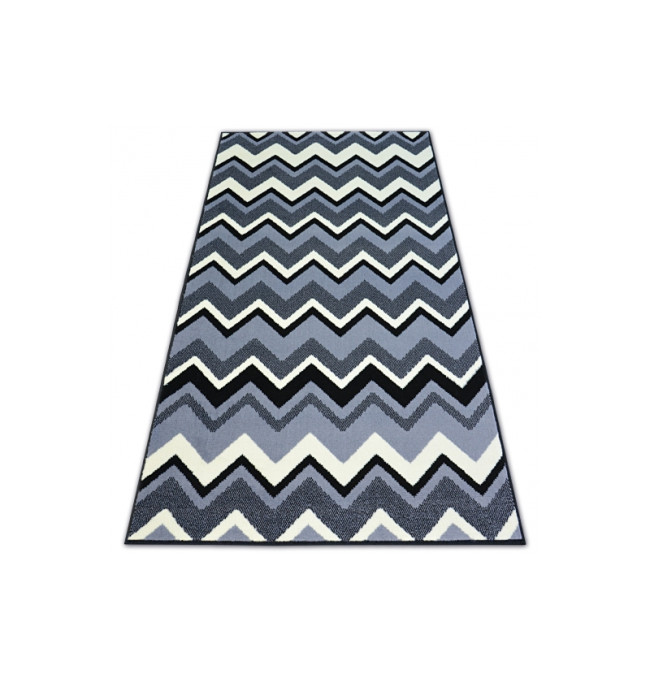 Koberec BCF BASE ZIGZAG 3812 ZYGZAK černý/šedý
