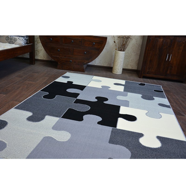 Koberec BCF FLASH PUZZLE 3973 šedý