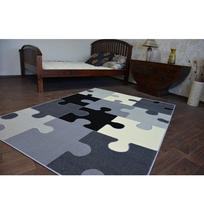 Koberec BCF FLASH PUZZLE 3973 šedý