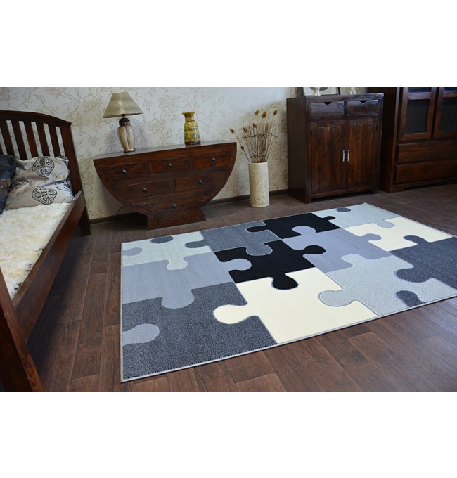 Koberec BCF FLASH PUZZLE 3973 šedý