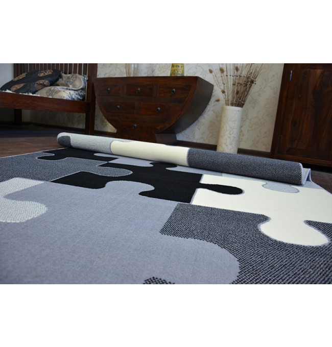 Koberec BCF FLASH PUZZLE 3973 šedý