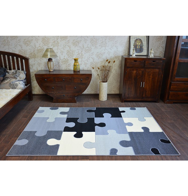 Koberec BCF FLASH PUZZLE 3973 šedý