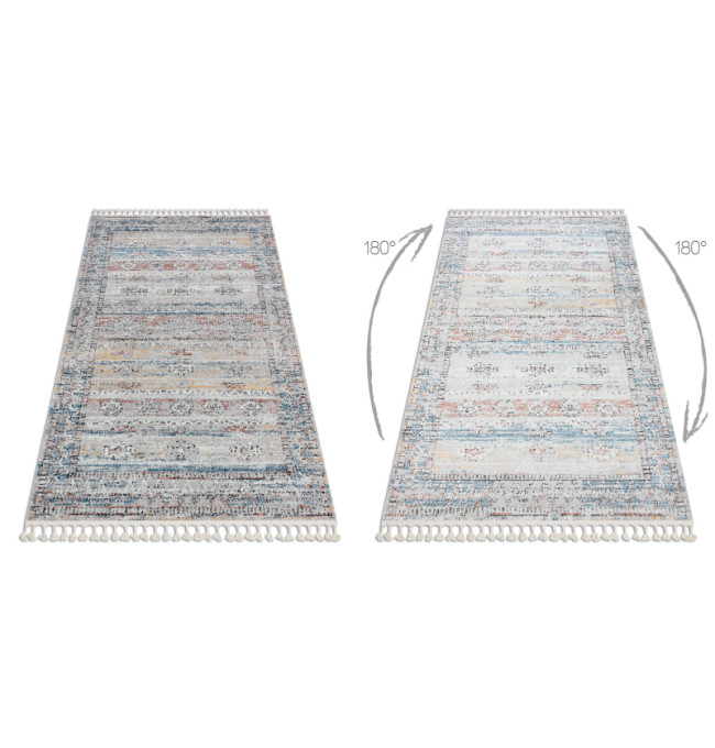 Koberec BELLE BN25A béžový / modrý fredzle