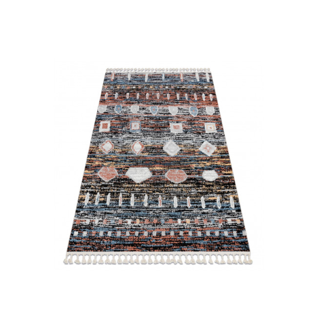 Koberec BELLE BR36A černý / růžový Fredzle