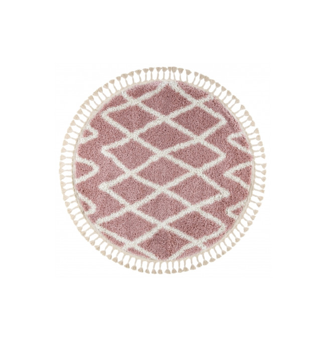 Koberec BERBER BENI kruh růžový Fredzle berber marokánský