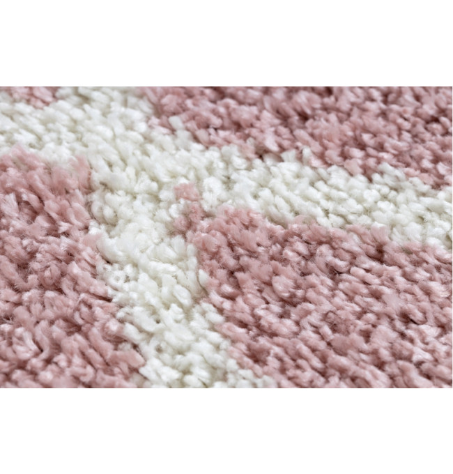 Koberec BERBER BENI kruh růžový Fredzle berber marokánský