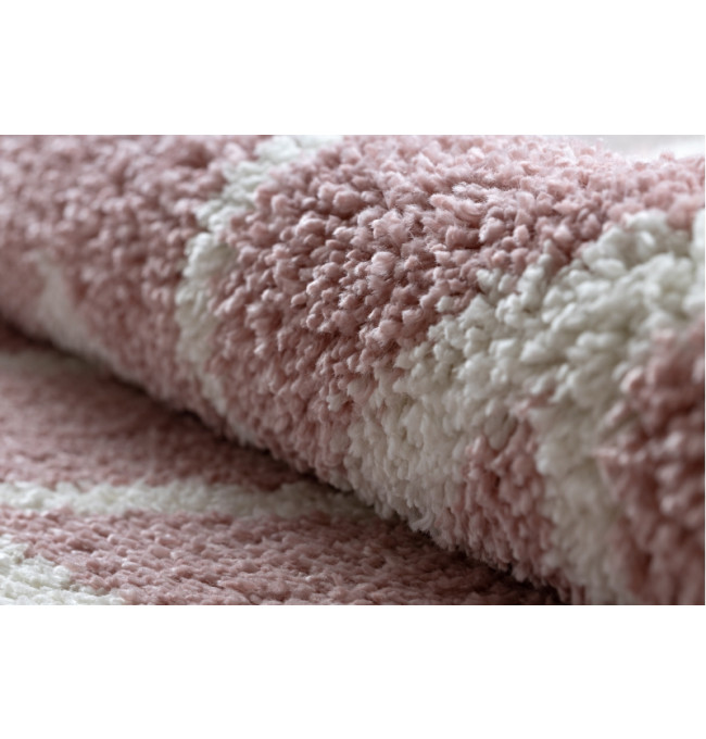 Koberec BERBER BENI kruh růžový Fredzle berber marokánský
