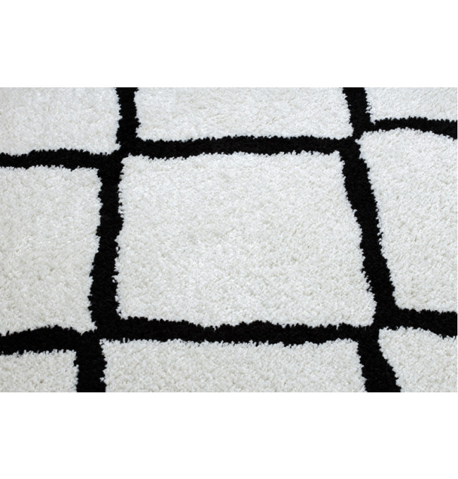 Koberec BERBER CROSS bílý Fredzle berber marokánský
