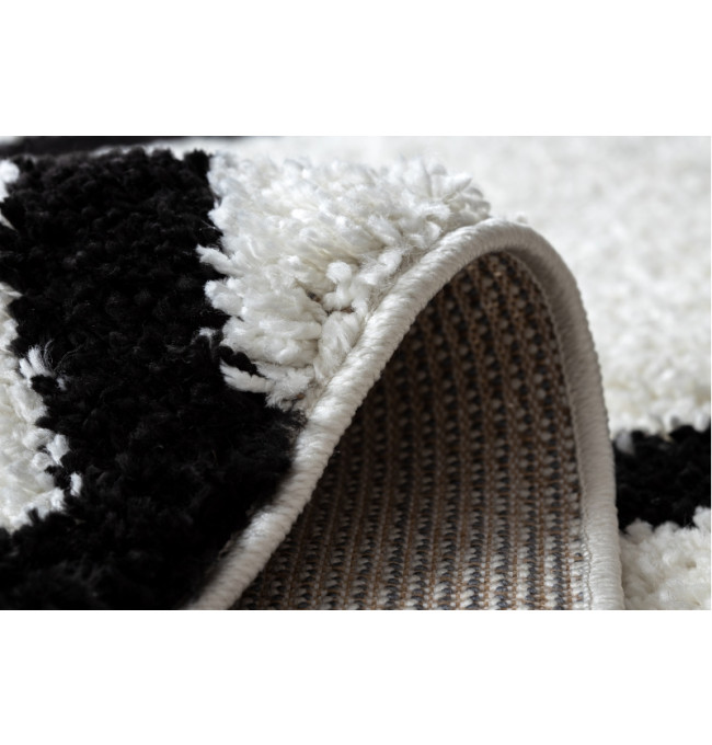 Koberec BERBER CROSS bílý Fredzle berber marokánský