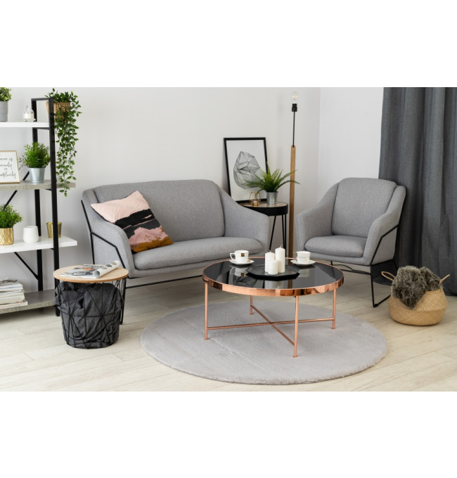 Koberec BUNNY KRUH stříbrný