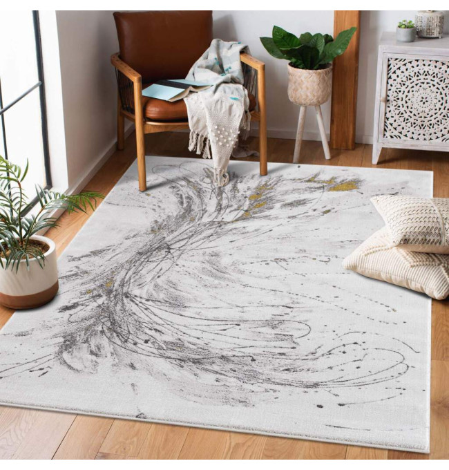 Koberec Chic 199 šedý / zlatý