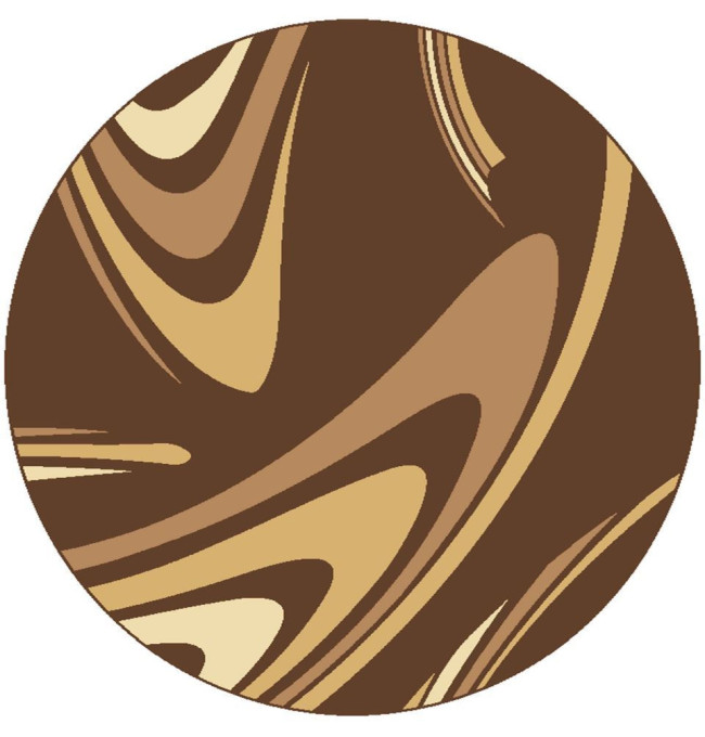 Koberec COFFEE kruh - hnědý